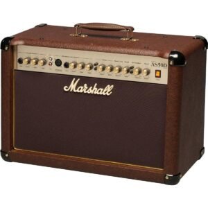 Marshall Acoustic Soloist AS50D 50 Watt Acoustic Guitar Amplifier with 2 Channels, Digital Chorus and Reverb