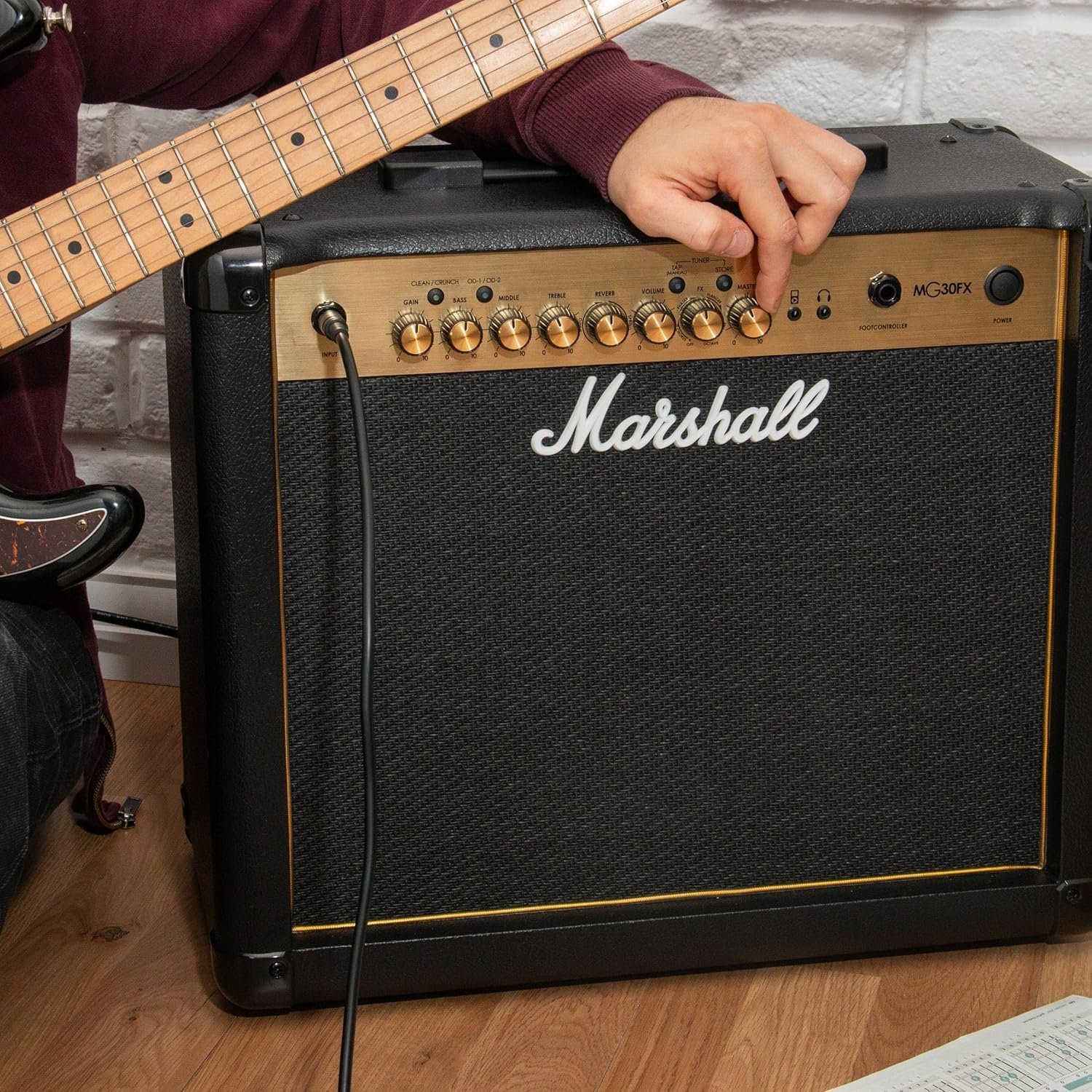 66bdb47f17a8b92b6811050c58e12e4253185c76857d38b02aaf7.jpg Marshall MG30GFX 30W Gold Series 30-Watt Guitar Combo Amplifier Latest Version