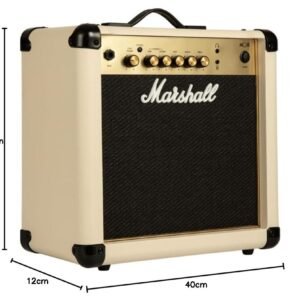Marshall MG15GC 15-Watt Guitar Combo Amplifier Latest Version with 2 Channels - Cream