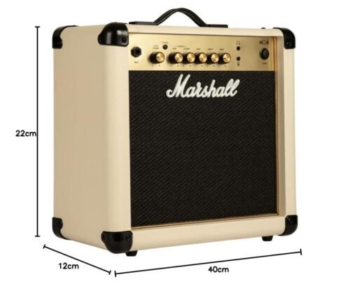 6720c1ead92e2175644b254c4ebdbe925cddfa0d2623dd582a660.jpg Marshall MG15GC 15-Watt Guitar Combo Amplifier Latest Version with 2 Channels - Cream