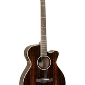 Tanglewood DBT SFCE AEB Discovery Super Folk Electro Acoustic Guitar with Fishman Presys Pickup, Ebony Top