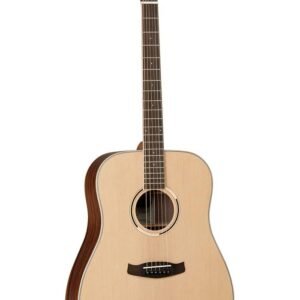Tanglewood Discovery Exotic TW DBT DEB Acoustic Guitar, 6 Strings, Dreadnought, Natural Open Pore Satin Finish, Ebony Back