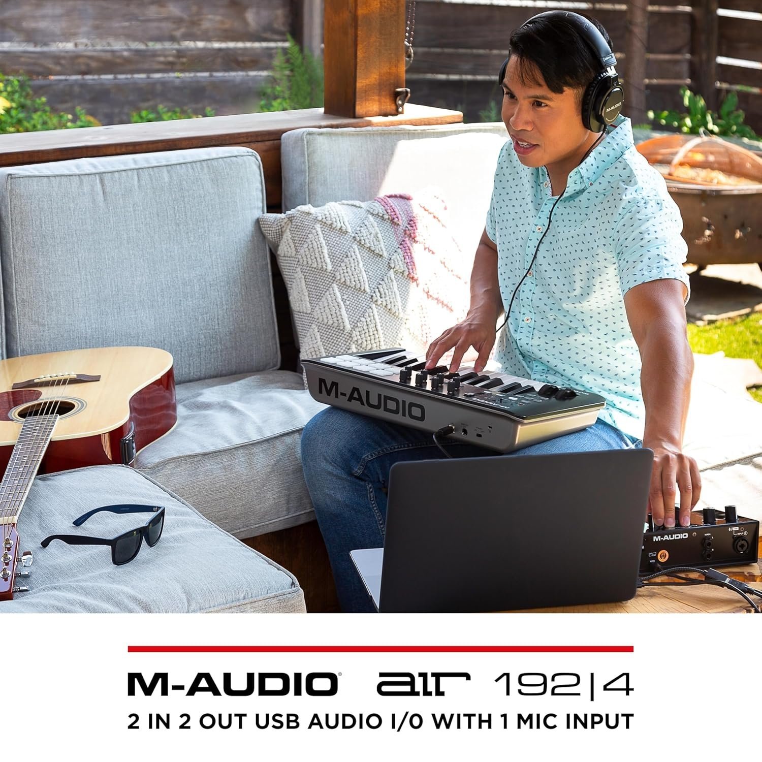 67dd318b32476c194cc3bd7ebd76aa0bc7900a4c620b85f2508a3.jpg M-Audio Air 192|4 | 2-In 2-Out Usb Audio Interface