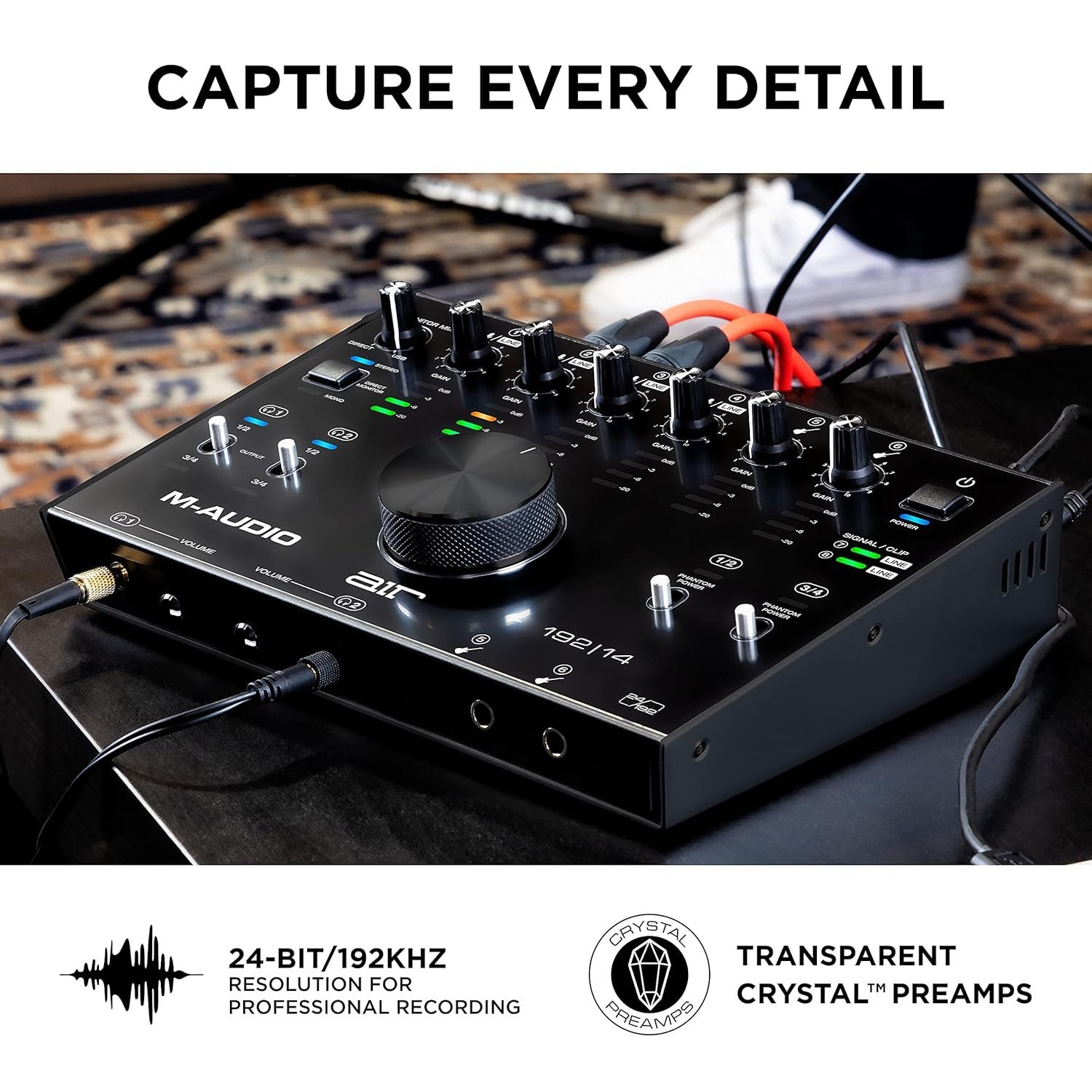67dd320ca9994b48bec8699b37f146d3ebf255928f9ff3590e953.jpg M-Audio Air 192|4 | 2-In 2-Out Usb Audio Interface