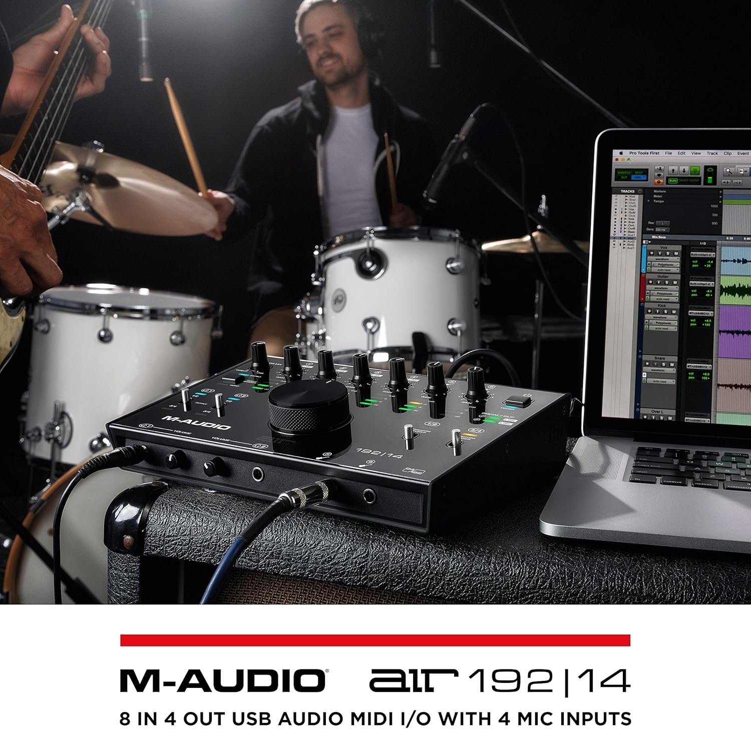 67dd3227c27a053c994e4bef3a9c28eddb6ded0db1e9edf032561.jpg M-Audio Air 192|4 | 2-In 2-Out Usb Audio Interface