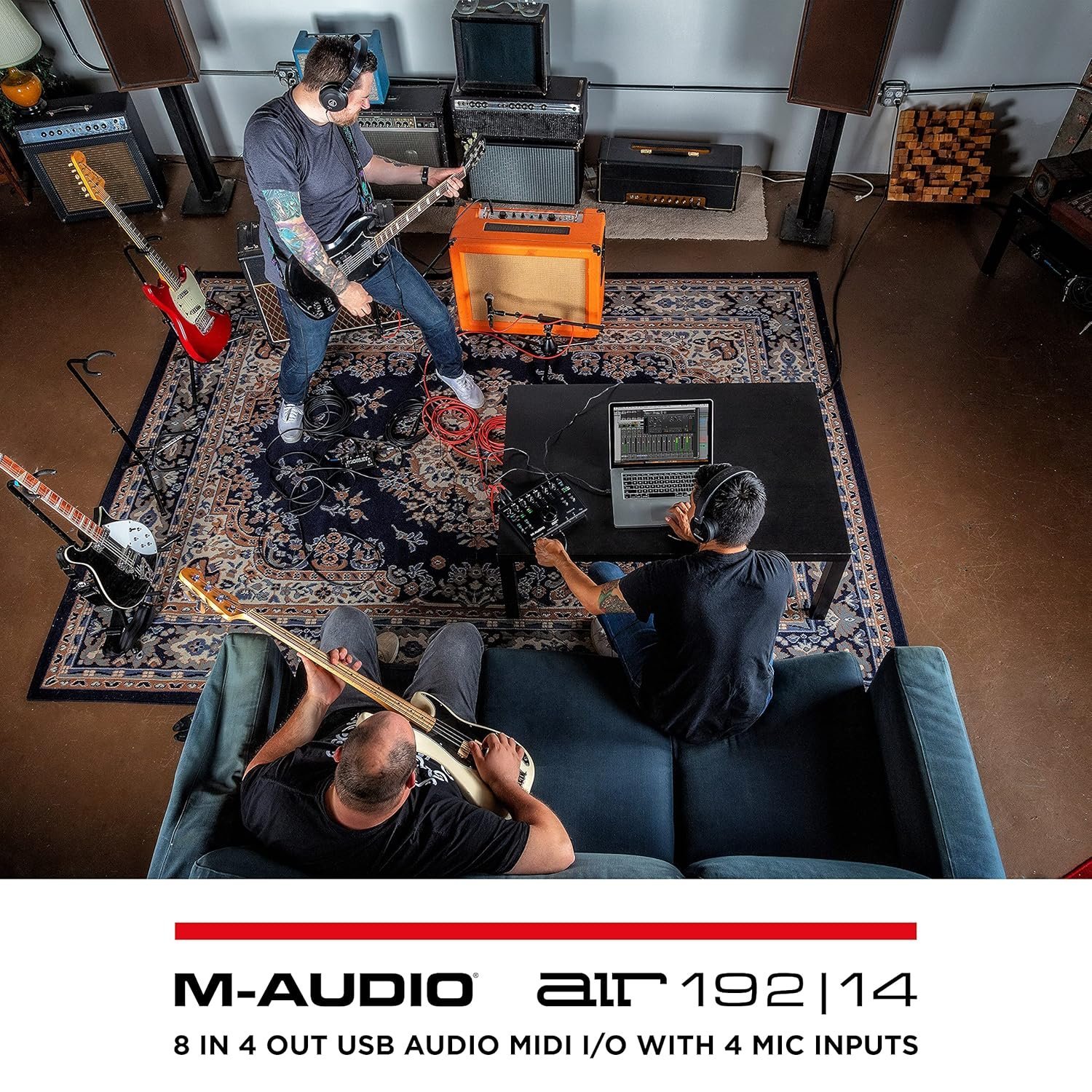 67dd32428760e10854d5eaf4190d3abe389c6bda2050afb1bfcf2.jpg M-Audio Air 192|4 | 2-In 2-Out Usb Audio Interface