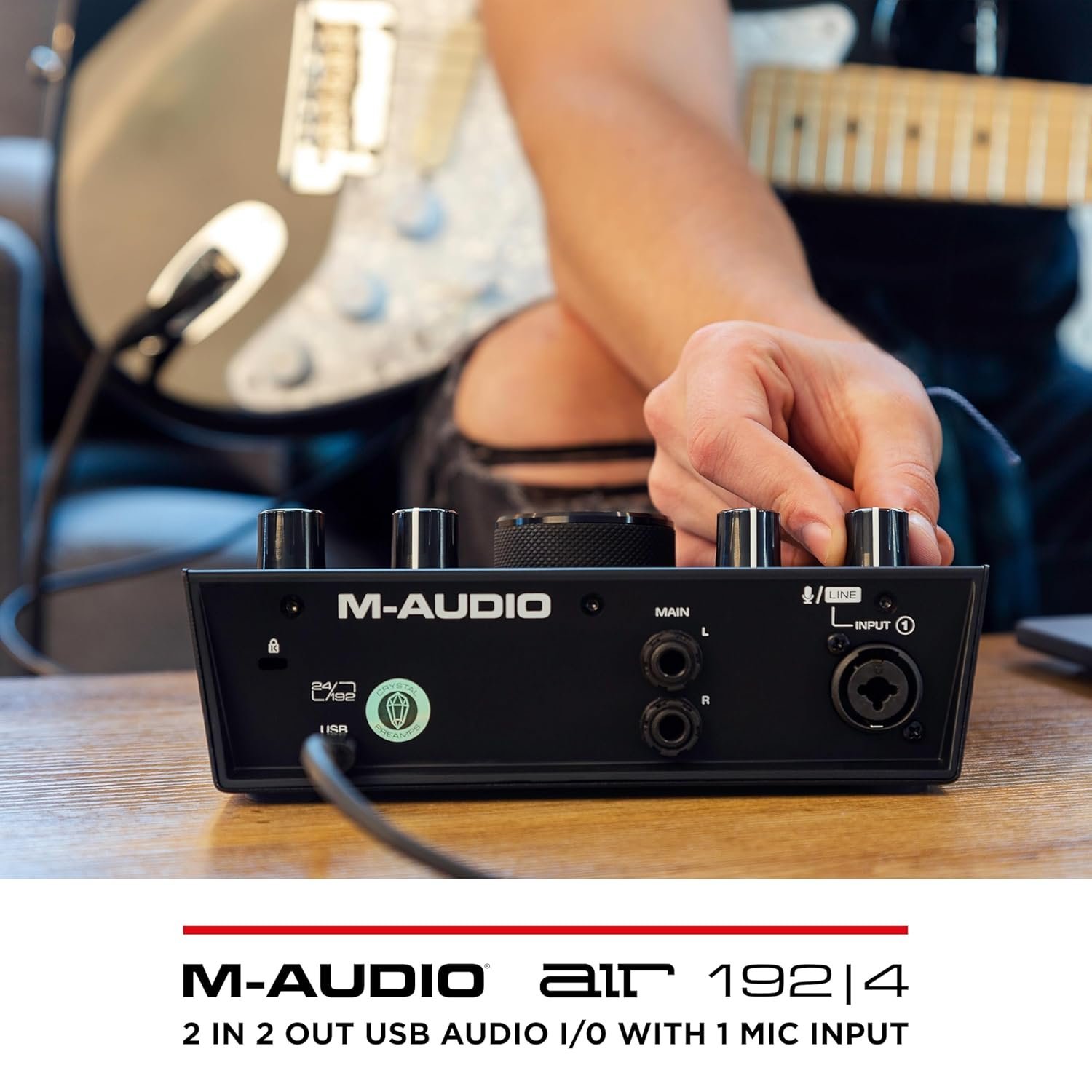 67dd32b95d45886764b96cbe329c83fc1ef1bc8f40e93f290239d.jpg M-Audio Air 192|4 | 2-In 2-Out Usb Audio Interface