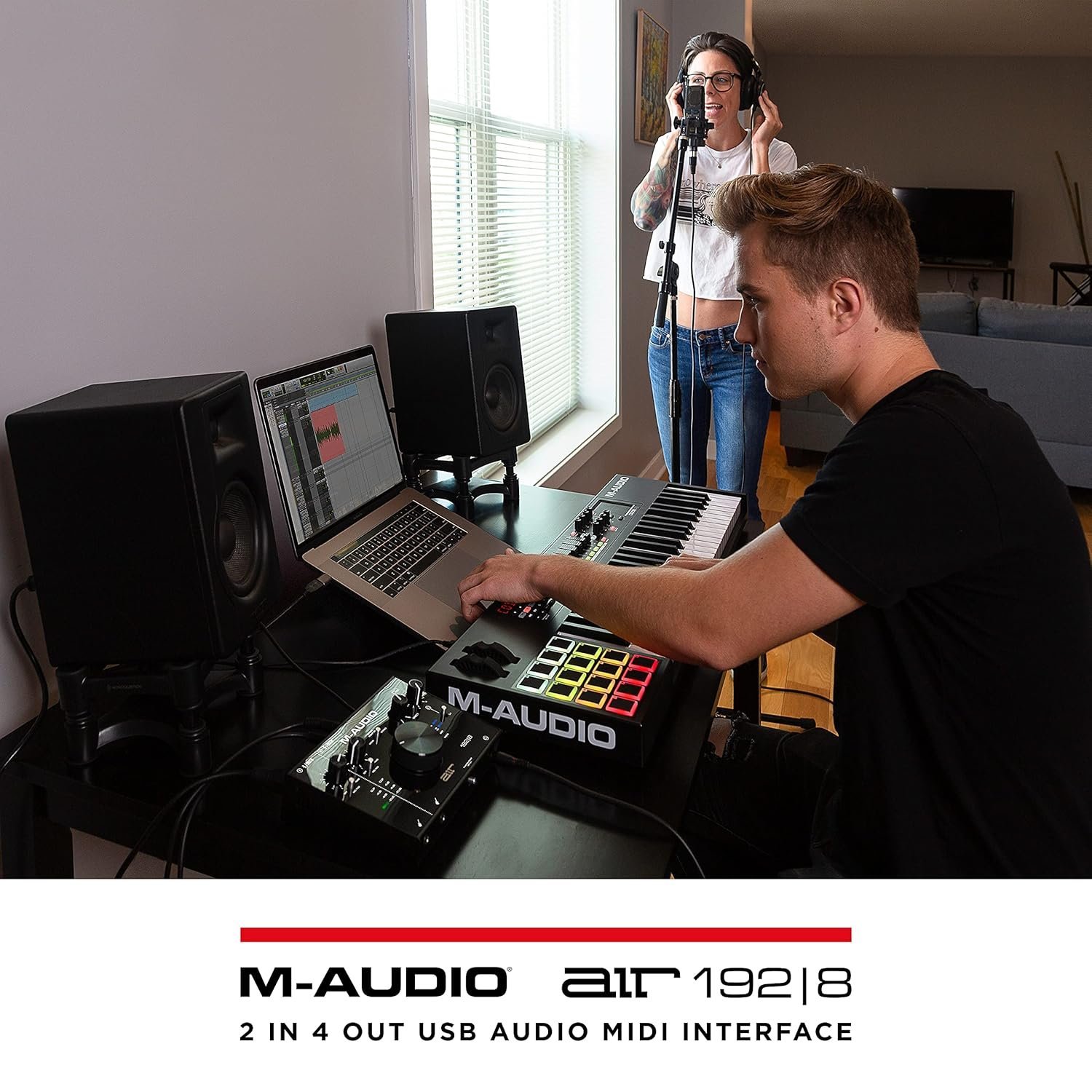 67dd3302594124374f3b163b3926b17bbb3247ee4cb44aa1a98b5.jpg M-Audio Air 192|4 | 2-In 2-Out Usb Audio Interface