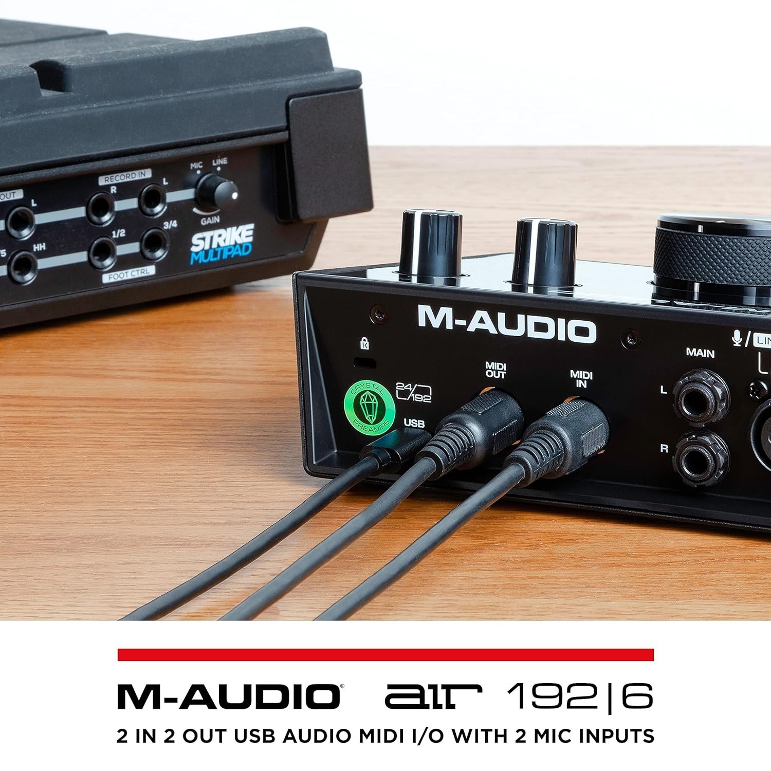 67dd3339d5e9889e0e424cc76e9c3bc7f3712d3fc400a70d43ba4.jpg M-Audio Air 192|4 | 2-In 2-Out Usb Audio Interface
