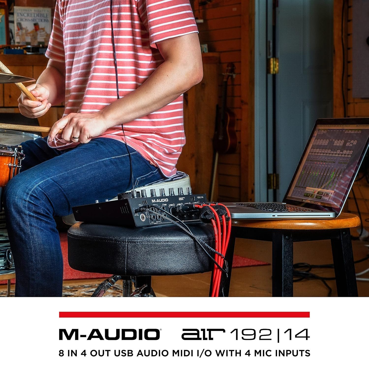 67dd33657577255228216f0dcdd49534de3f85f3fcb87c4b8ac11.jpg M-Audio Air 192|4 | 2-In 2-Out Usb Audio Interface