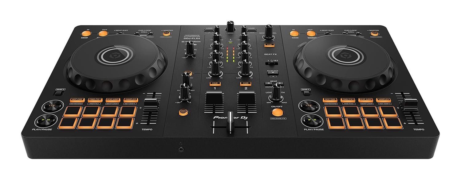 67e412d0ad5916fbc0ecd0bab59c66832fcb9b232d577ca2700eb.jpg Pioneer DDJ-FLX4 2-channel DJ controller for multiple DJ applications (Black)