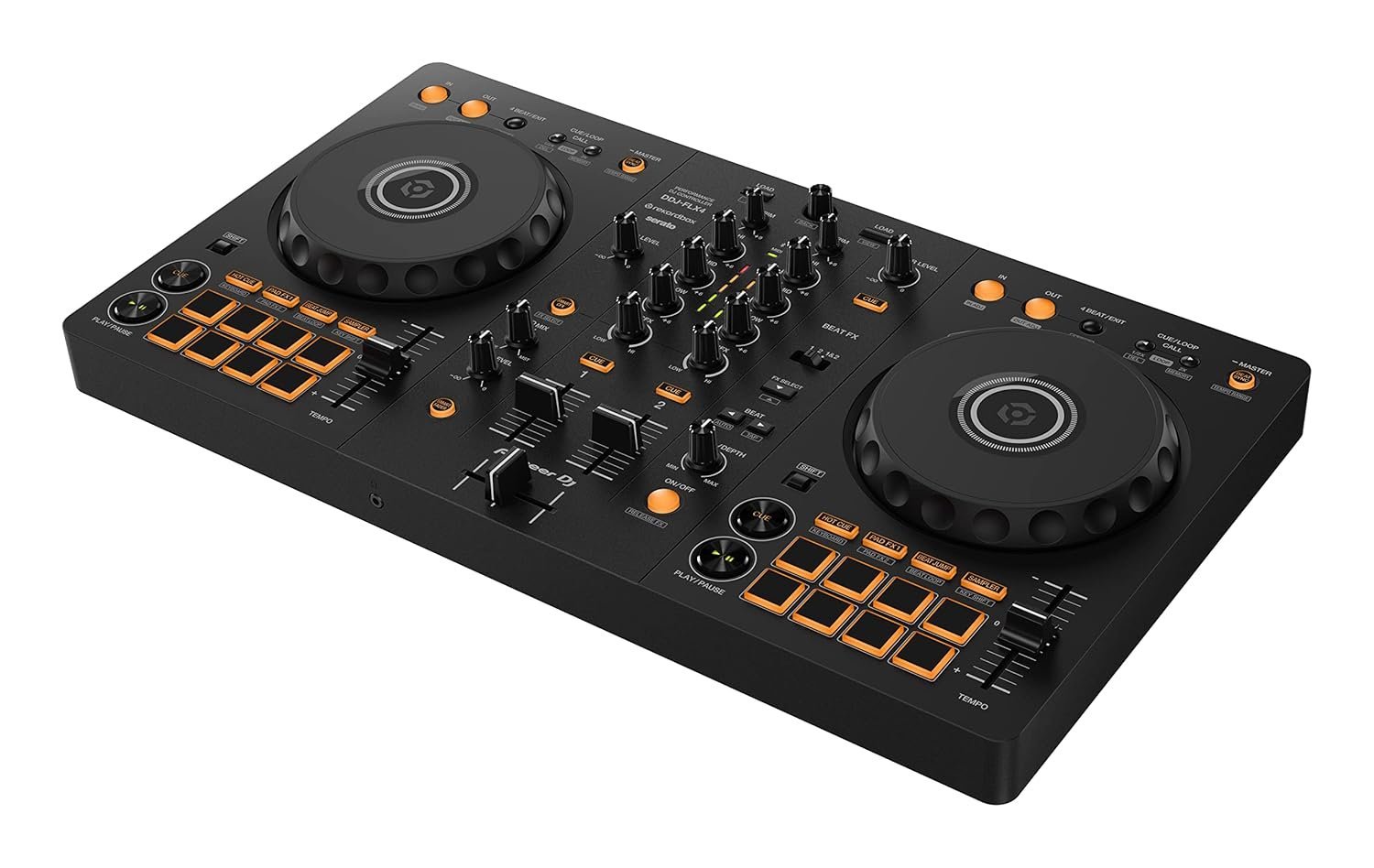 67e412d31ab6798ed1cc793c3b9504c9b61ecda104859e4a96c97.jpg Pioneer DDJ-FLX4 2-channel DJ controller for multiple DJ applications (Black)