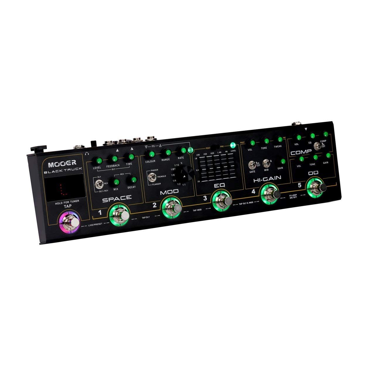 67ecfd204640954b8884c1a760f46cf048e03b4ddee43fd7ebd89.jpg Mooer Black Truck Combined Effects Pedal