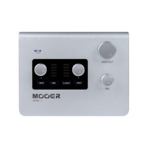 MOOER Steep Multi-platform Audio Interface for Professional Recording, MIDI in/out Stero Soud With 24bit/192 Khz Audio Ports, Support Professional App Software