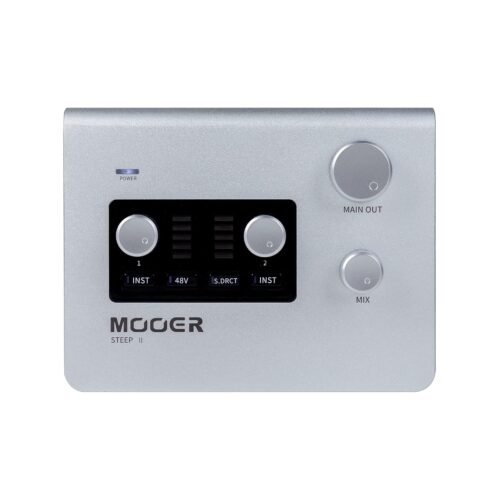 MOOER Steep Multi-platform Audio Interface for Professional Recording, MIDI in/out Stero Soud With 24bit/192 Khz Audio Ports, Support Professional App Software