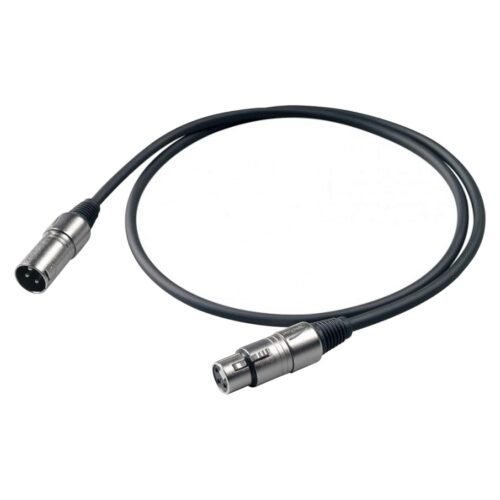PROEL EIKON 5M Black XLR Male to Female Microphone Cable