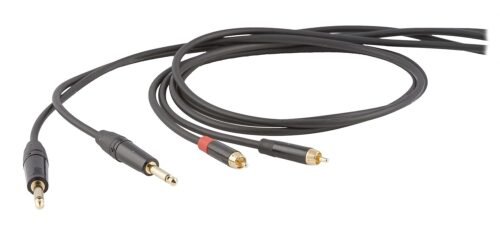 67ed0540ed6ee84f97d8ac0277f117441563745ec5130567fb7f6.jpg Proel DHS535LU18 DH.Audio Cable 2 6.3MN-2RCA BK1.8M