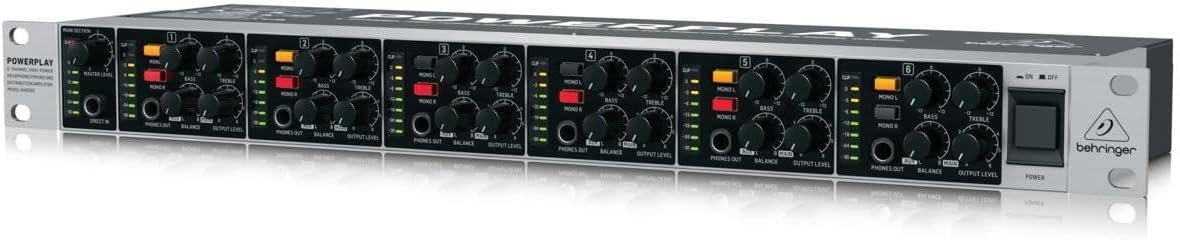Behringer Powerplay HA6000 6-Channel Headphone Mixing Distribution Amplifier