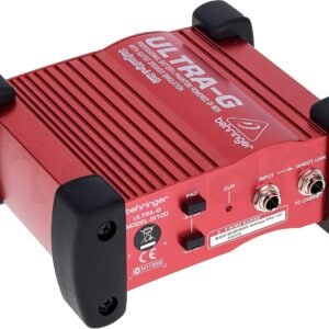 67ed2bf03254138964229593bd30faf150a0400ca2a48cdcdfe3f.jpg Behringer Ultra-G GI100 Professional Battery/Phantom Powered DI-Box with Guitar Speaker Emulation, 10Hz-160kHz Frequency Response