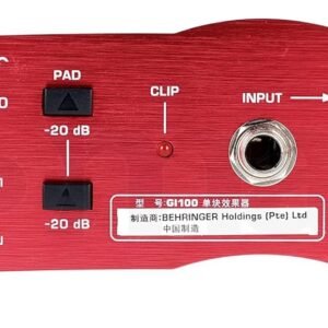 67ed2bf222b2131a7bc9b4face9c81b5367f759f82117c8766d76.jpg Behringer Ultra-G GI100 Professional Battery/Phantom Powered DI-Box with Guitar Speaker Emulation, 10Hz-160kHz Frequency Response