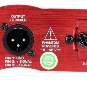 67ed2bf2d6e805b85581d6b7ab5b009da4ffd639c245e122a8d36.jpg Behringer Ultra-G GI100 Professional Battery/Phantom Powered DI-Box with Guitar Speaker Emulation, 10Hz-160kHz Frequency Response