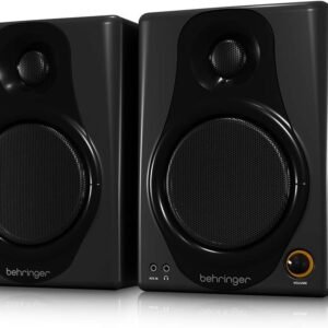 67ed2d1edebe388c513b74cbfbc53c53321cf35fc172a8776b7f1.jpg Behringer MEDIA 40USB High-Resolution,150 Watt Bi-Amped Digital Monitor Speakers with USB Input