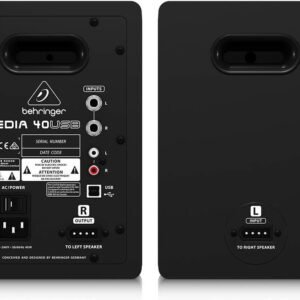 67ed2d207ed56601da7d1194e6bfcb0aeded57d9ef1c42e6eb804.jpg Behringer MEDIA 40USB High-Resolution,150 Watt Bi-Amped Digital Monitor Speakers with USB Input