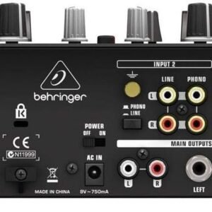 67ed2ee7c04b50c2c9980aa5f7835bbc484760fb7294dd58471da.jpg Behringer Pro Mixer NOX101 2-Channel DJ Mixer