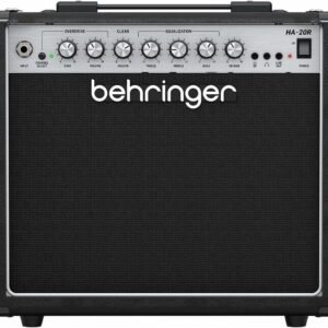 Behringer HA-20R 20 Watt Guitar Amplifier with 2 Independent Channels, VTC Tube Modeling, Reverb and Original Bugera 8" Speaker