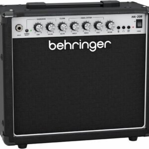Behringer HA-20R 20 Watt Guitar Amplifier with 2 Independent Channels, VTC Tube Modeling, Reverb and Original Bugera 8" Speaker