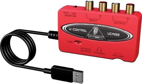 67ed30dad5753100682af599492a7d6bb28e20c62b5fad51824ca.jpg Behringer U-Control UCA222 USB Audio Interface
