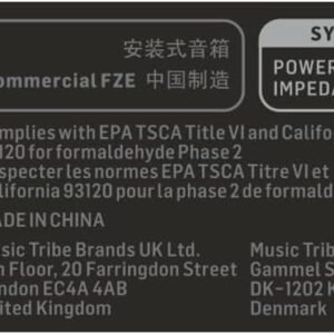 Behringer PA System, Black (SAT 1004)