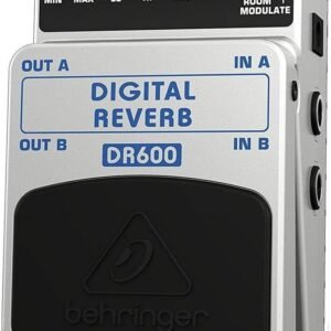 67ed333aa23baab047e81520b8061d74e7f26417afd2ff2768bb7.jpg Behringer DR600 DIGITAL REVERB Digital Stereo Reverb Effects Pedal