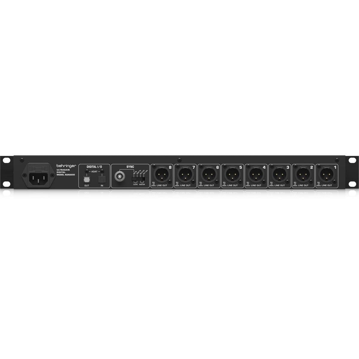 67ed506bcc635db2c850f73cf51f299c6ed07b29514fe93743f2a.jpg Behringer ADA8200 Ultragain Digital Audiophile 8 In/8 Out ADAT Audio Interface with MIDAS Mic Preamplifiers