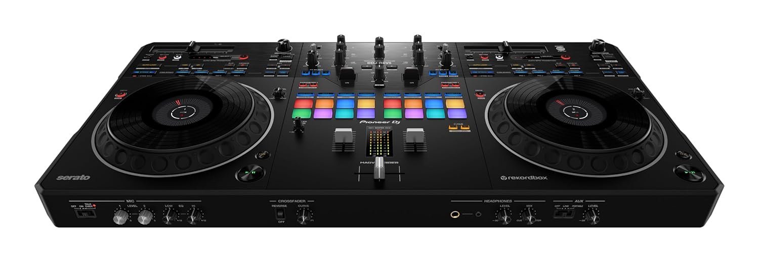 67ee2fe6895206265c31b2b2c15260865f3fdda457a233fa6984a.jpg Pioneer DJ DDJ-REV5 4-deck DJ Controller with Stem Separation