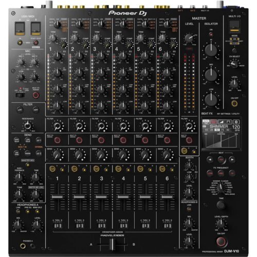 Pioneer DJ DJM-V10 6-Channel DJ Mixer With USB Connection, Black
