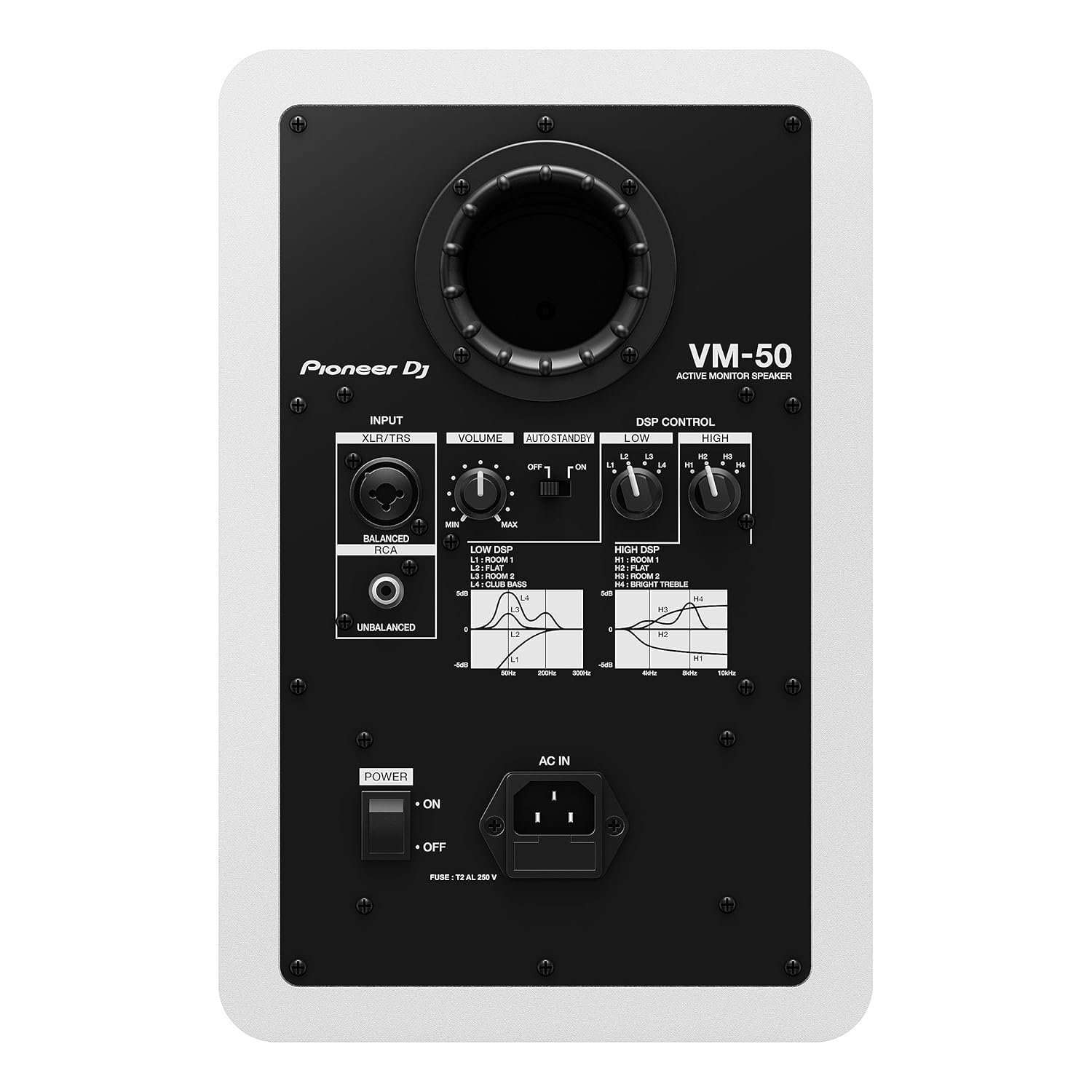 67ee3204dc380abecaeb068b032ca77d25407e3d832f4b345c508.jpg Pioneer DJ VM-50 5.25-inch Active Monitor Speaker - White