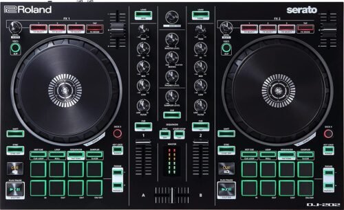 67ee35660009aa4849cf76043f356bf2b792650b2bb00ca7073a8.jpg Roland DJ-202 Two-channel Four-Deck DJ Controller