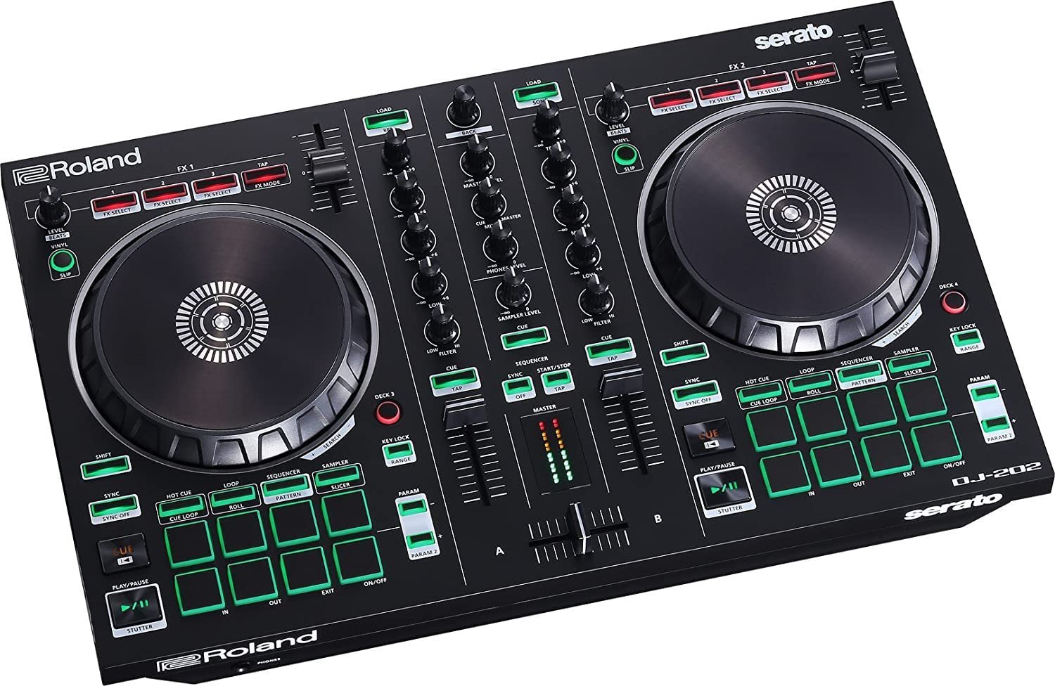 Roland DJ-202 Two-channel Four-Deck DJ Controller