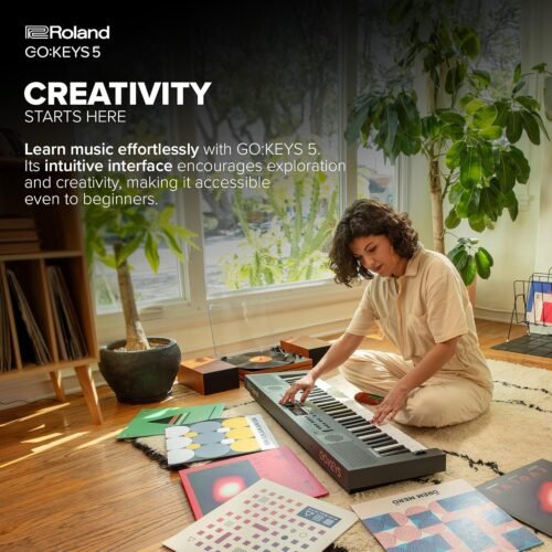 Roland GO KEYS 5 61-Keys Music Creation Keyboard - Black Roland GO KEYS 5 61-Keys Music Creation Keyboard - Black