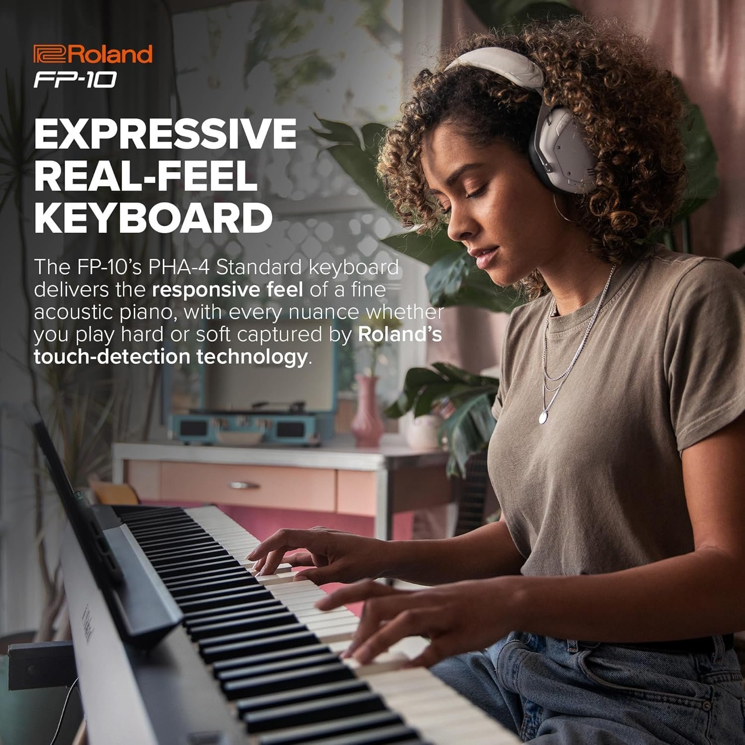 Roland Fp-10 88-Key Digital Piano, Black