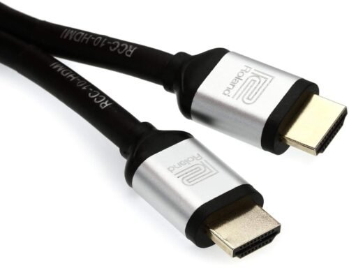 67ee3a626e402ef0c25b9cc0183913db7bb05f07cf0ce56c825da.jpg Roland HDMI Heavy-Duty Black Series Cable Supports 3D/4K HD (RCC-10-HDMI), 10-Feet