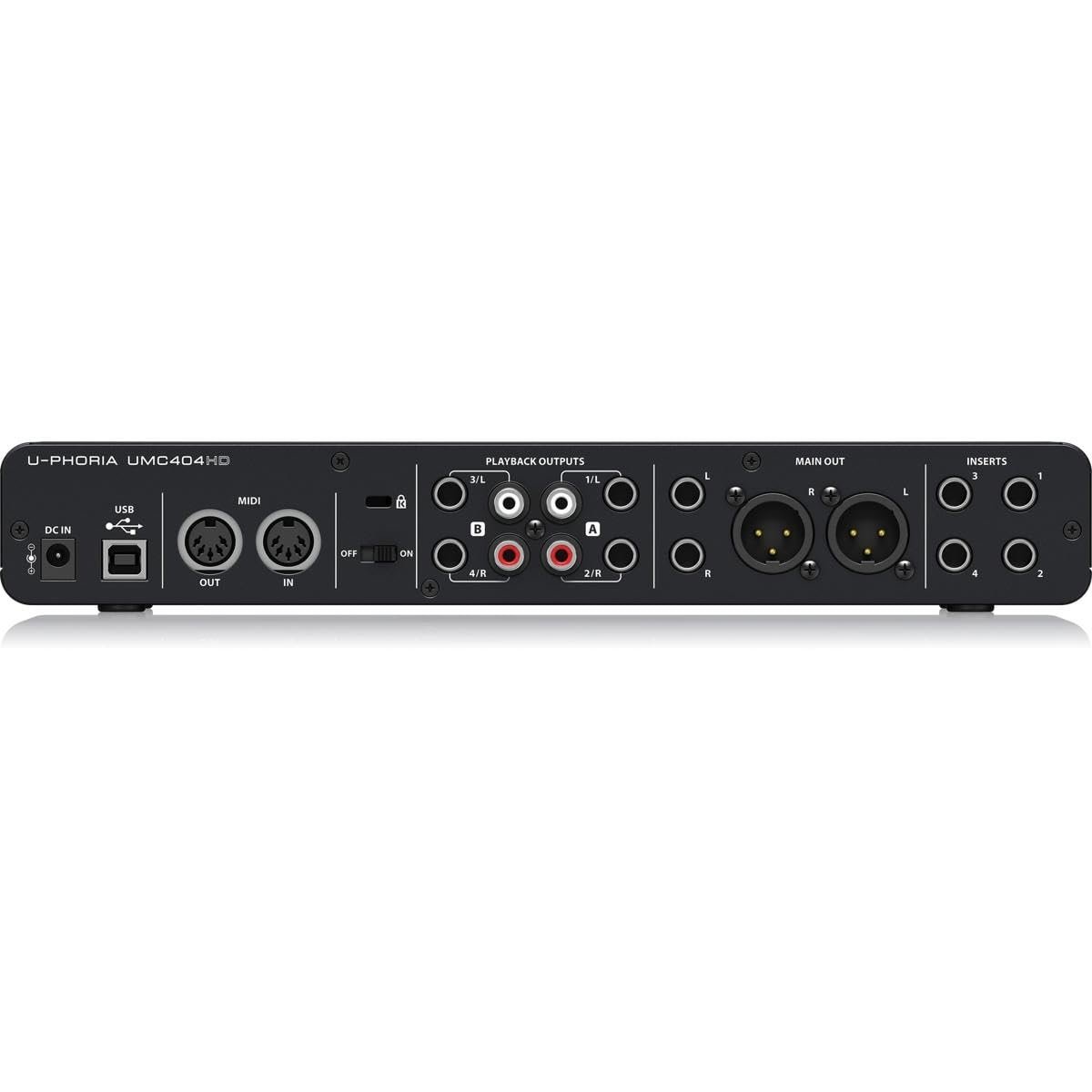 Behringer UMC404HD U-Phoria MIDI Interface with MIDAS Mic Preamplifiers