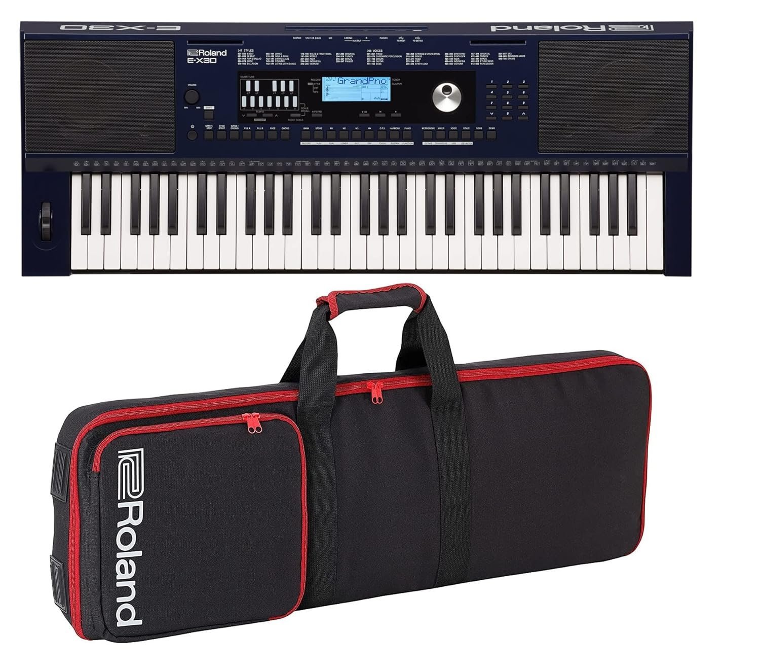Roland E-X30 Arranger Keyboard 61-keys with Carry Bag