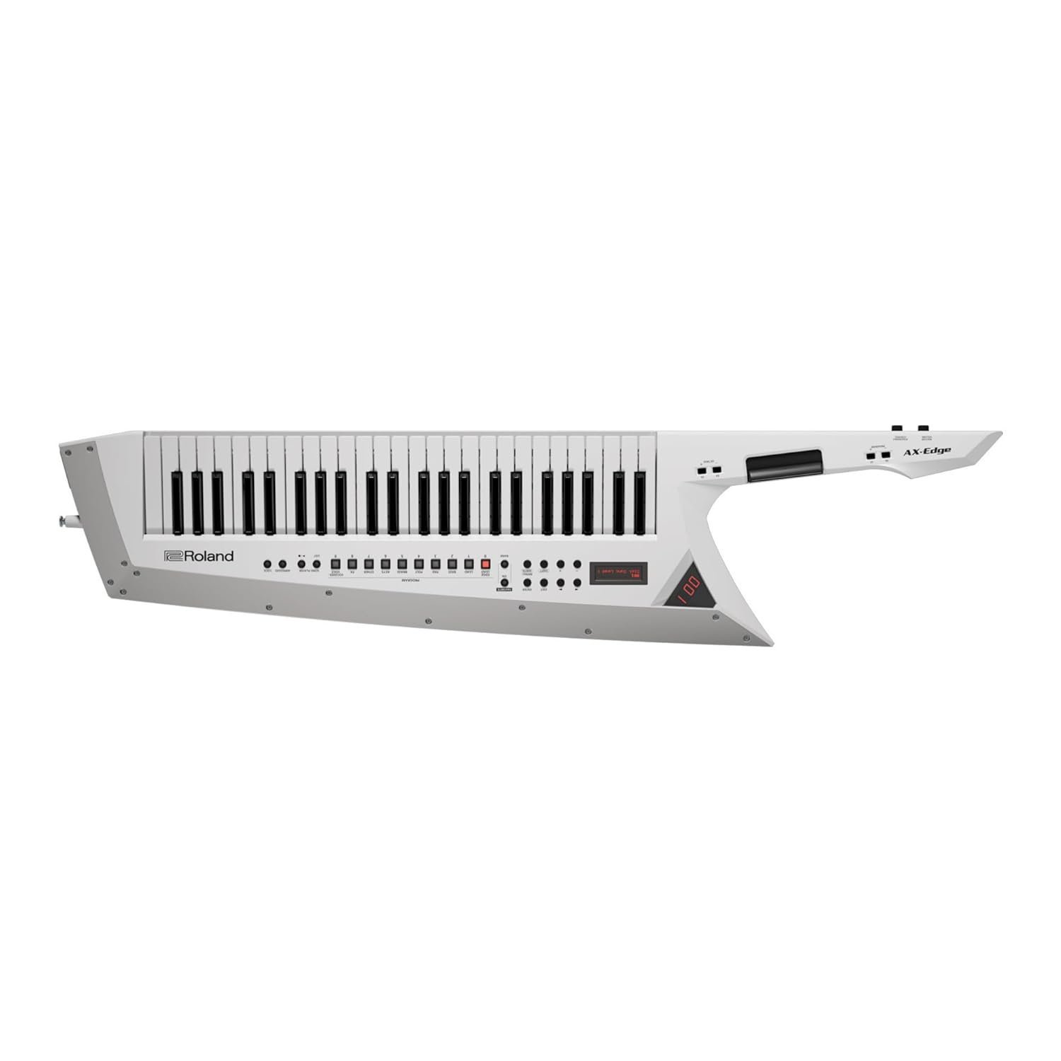 Roland AX-Edge 49-Key Keytar, With Velocity And Channel After Touch, White (AX-EDGE-W)