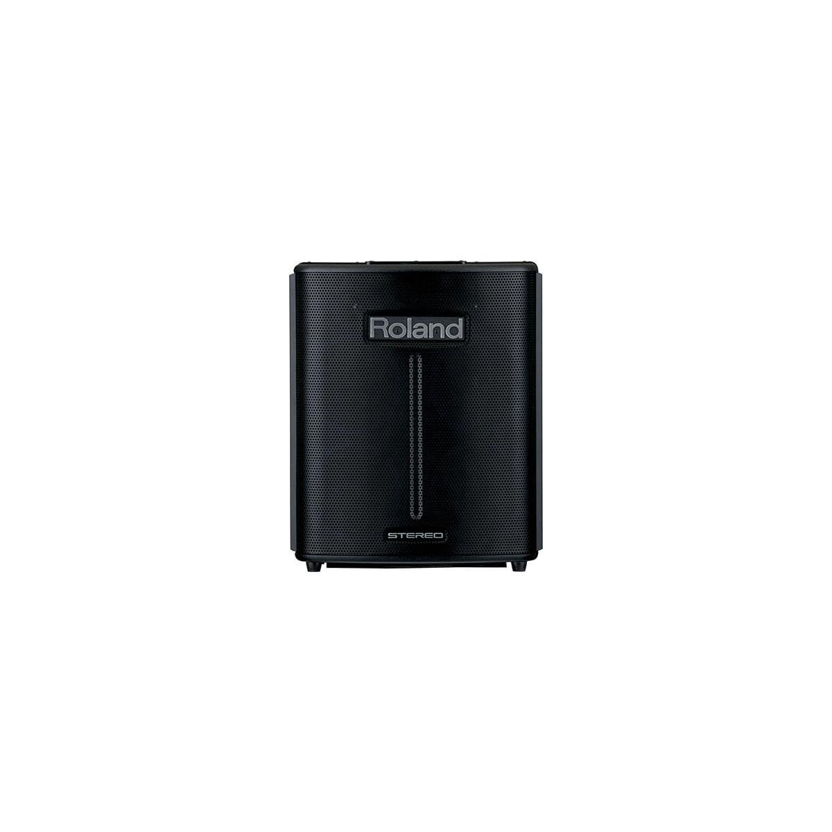 67ee3b92abb1854b3cb20474e5b673020d4e07b52b6a6bfa8a9a7.jpg Roland BA-330 Battery Powered Portable AUX Stereo PA System, Black