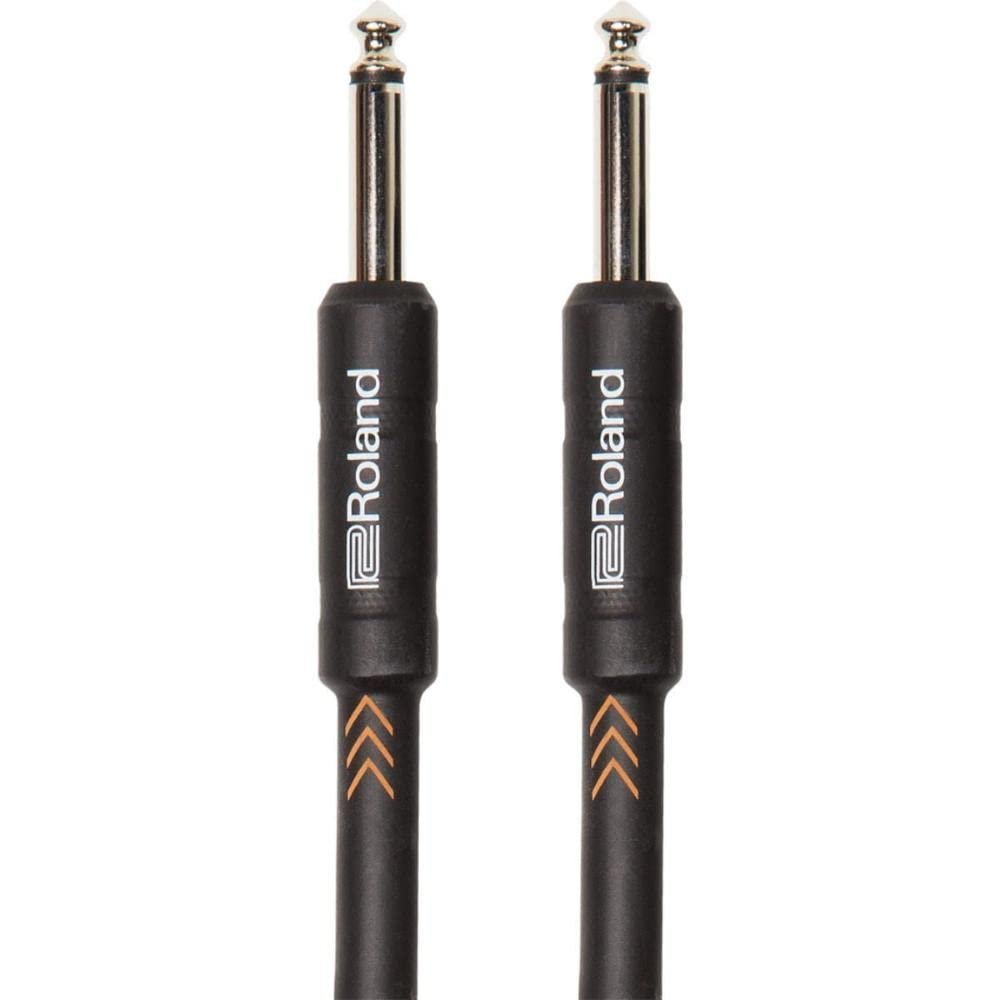 Roland Black Series Instrument Cable, Sraight 1/4 Inch Jack - RIC-B25, Length: 25 ft /7.5 m