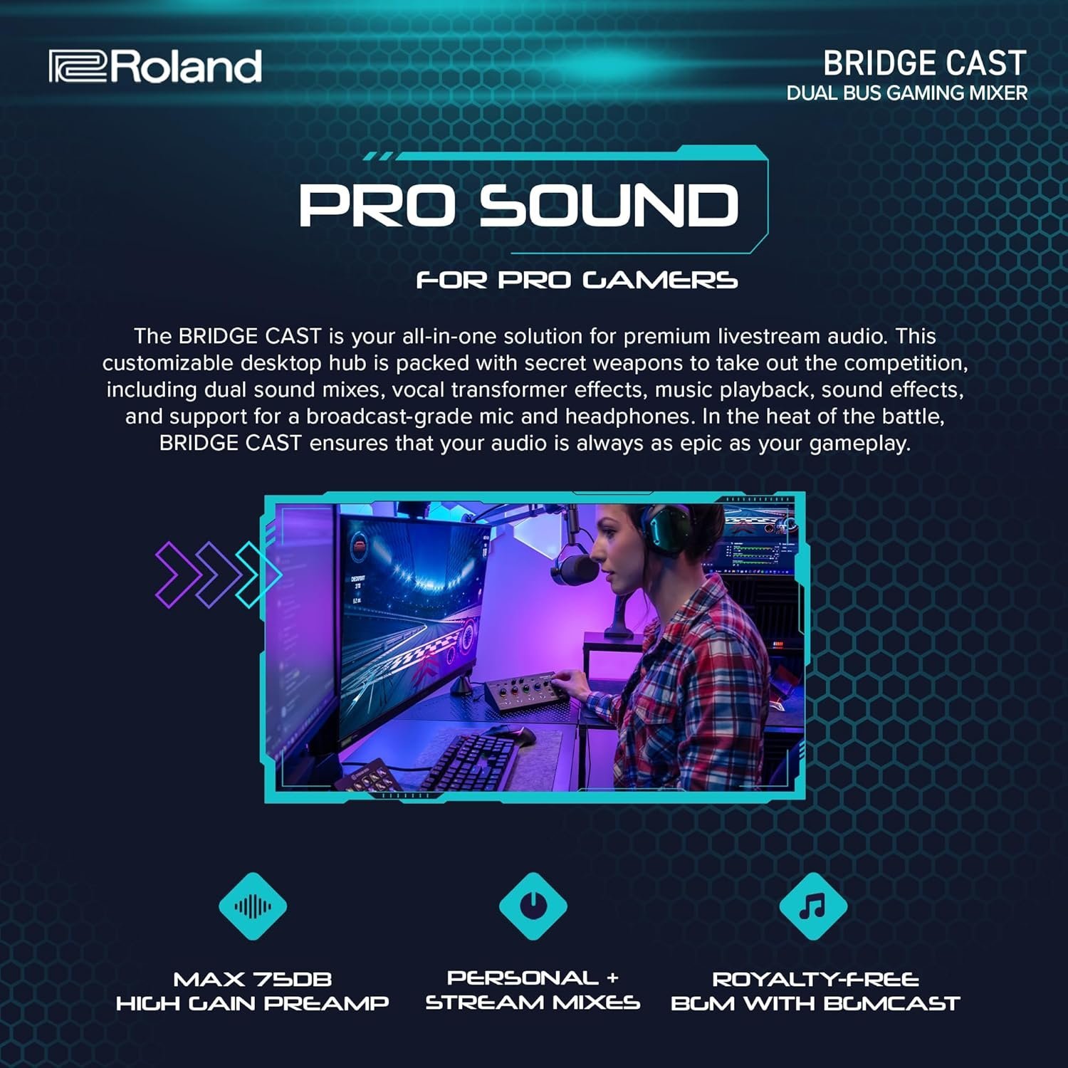 Roland Bridge Cast X Dual Bus Streaming Mixer and Video Capture
