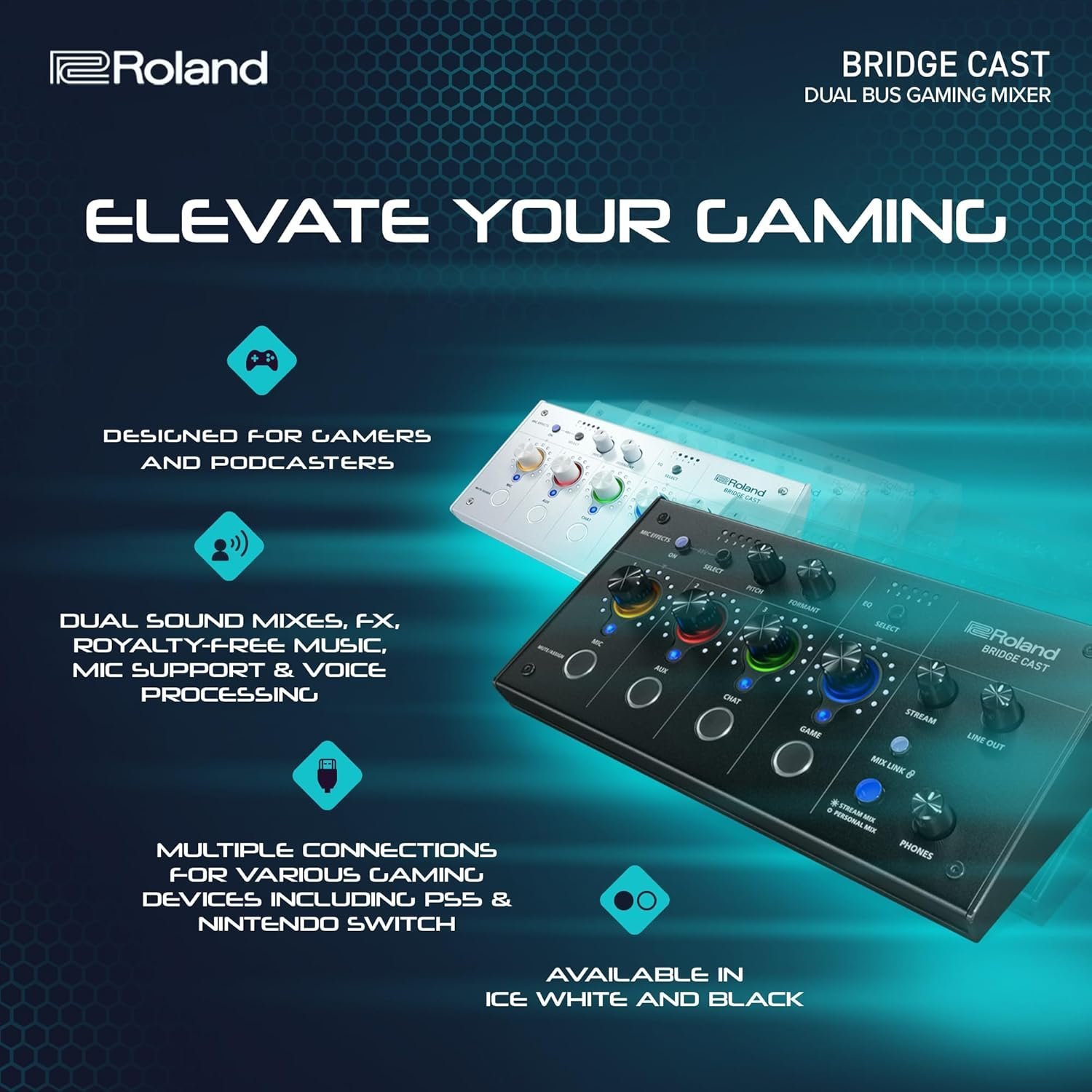 Roland Bridge Cast X Dual Bus Streaming Mixer and Video Capture