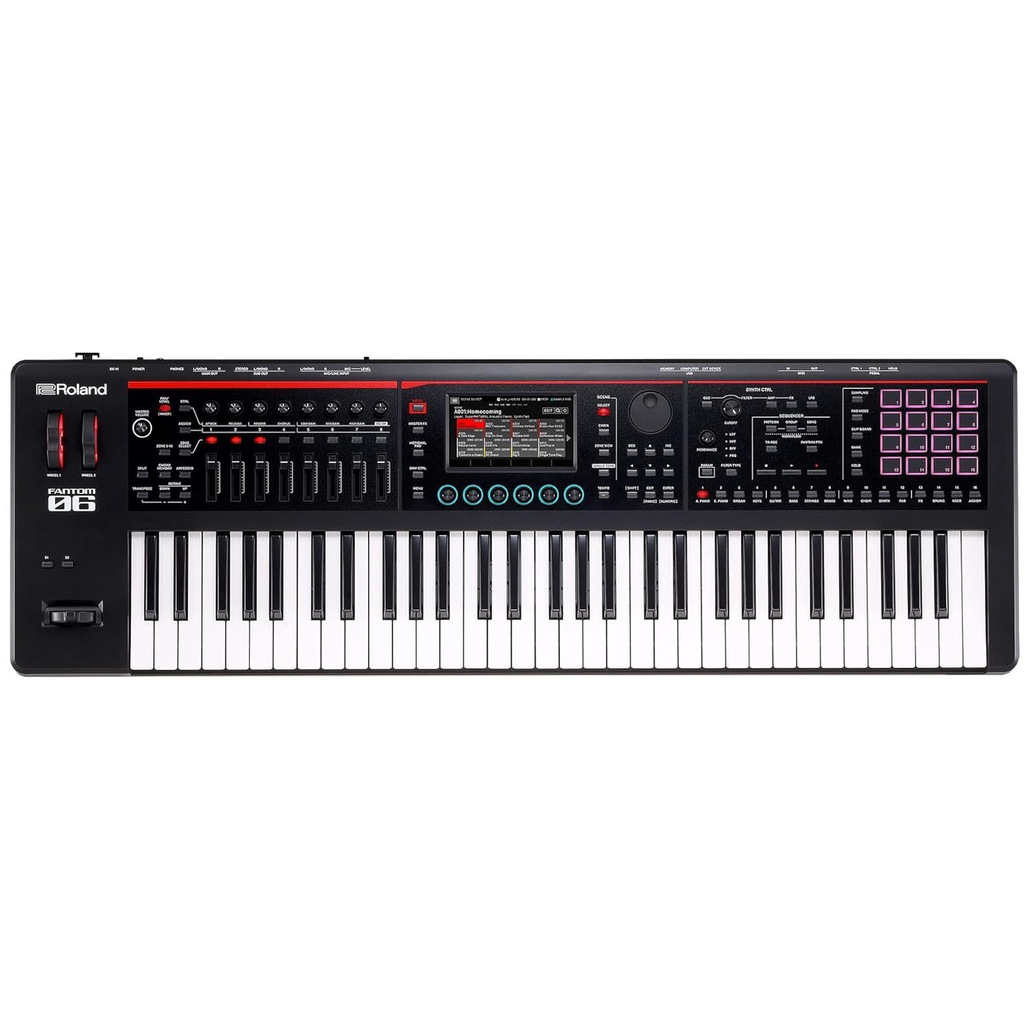 67ee3dc59834f3a5e1e410fbd619eff6d30e2dd645794df91f738.jpg Roland Fantom-06 Workstation Keyboard